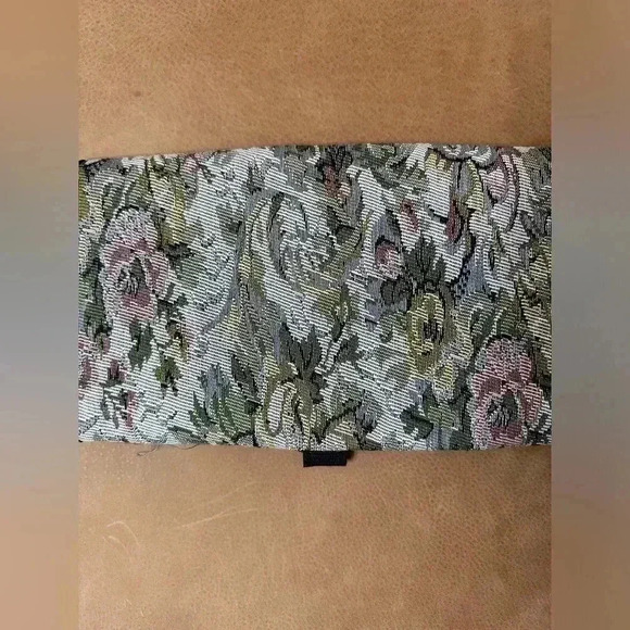 Vintage Travel Makeup Or Jewelry Storage Case Floral Pattern - Picture 5 of 11